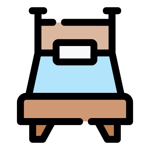 Single bed Generic color lineal-color icon