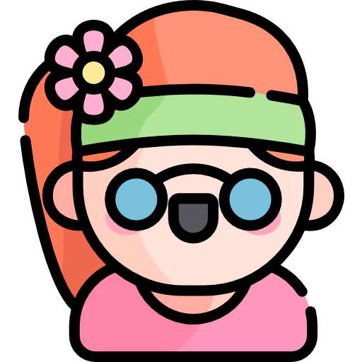 Hippie Kawaii Lineal color icon