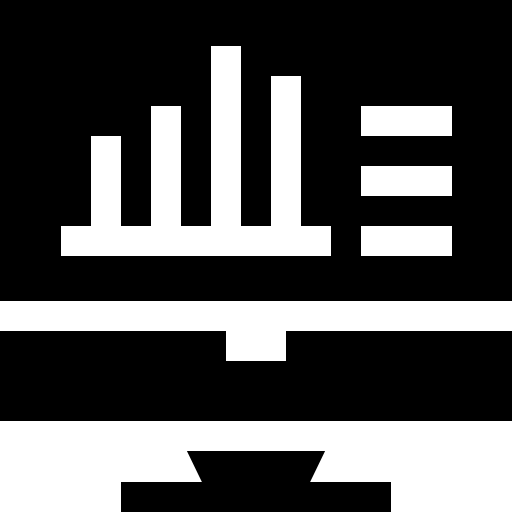gráfico de barras Basic Straight Filled icono
