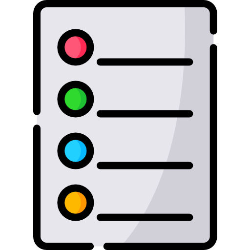 List Special Lineal color icon