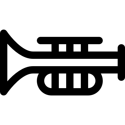 trompeta Basic Rounded Lineal icono