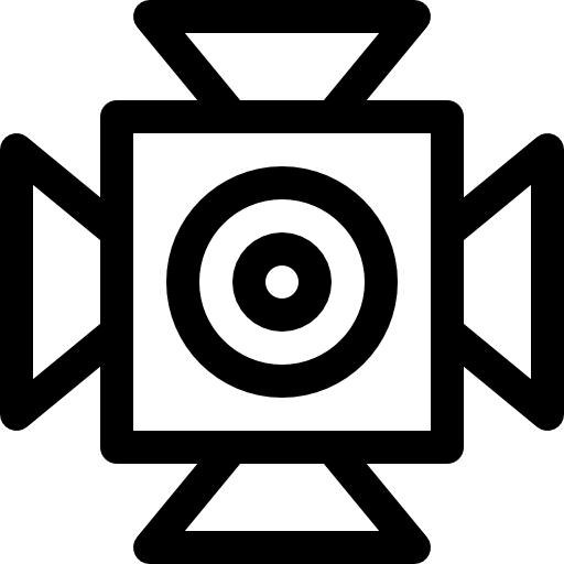 Прожектор Basic Rounded Lineal иконка