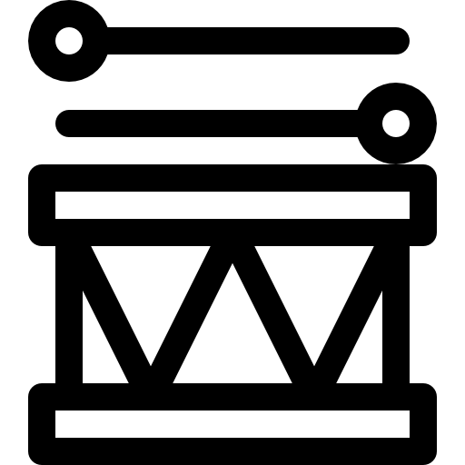 schlagzeug Basic Rounded Lineal icon