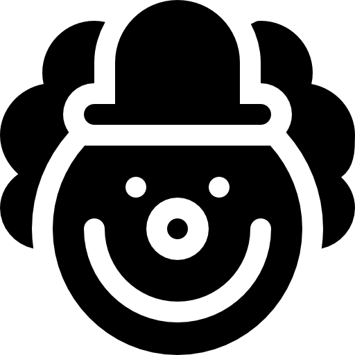 błazen Basic Rounded Filled ikona