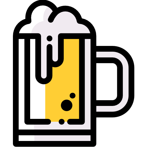 맥주 Detailed Rounded Color Omission icon