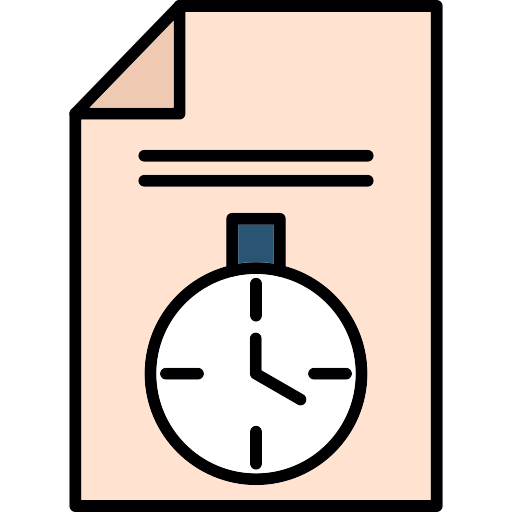 gestión del tiempo Generic color lineal-color icono