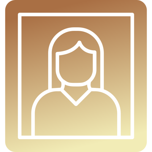 Portrait Generic gradient fill icon