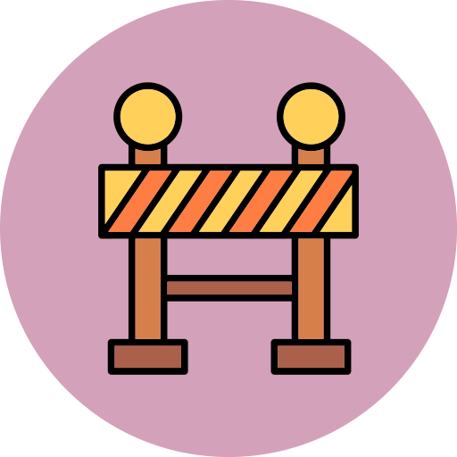 Traffic barrier Generic color lineal-color icon