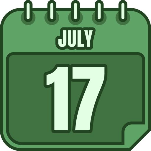 17 июля Generic color lineal-color иконка