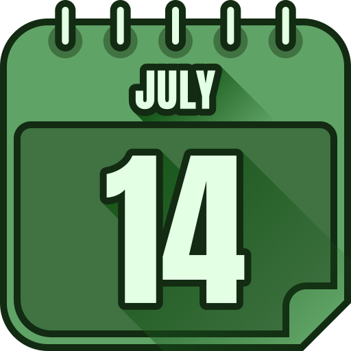 14 lipca Generic color lineal-color ikona