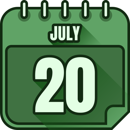 20. juli Generic color lineal-color icon