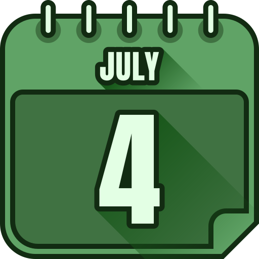 4. juli Generic color lineal-color icon