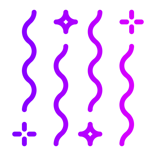 confetti Generic gradient outline icoon