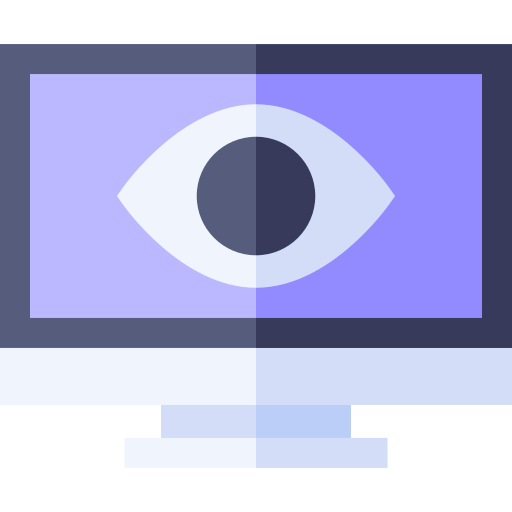 Überwachung Basic Straight Flat icon