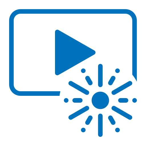 Video player Generic color fill icon