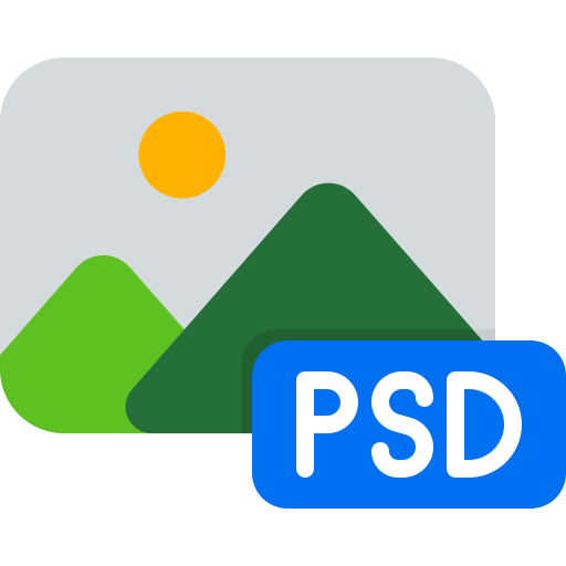 psd 형식 Generic color fill icon
