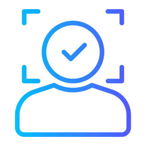 gesichtsscanner Generic gradient outline icon