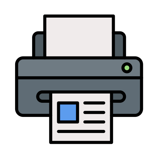 impresora Generic color lineal-color icono