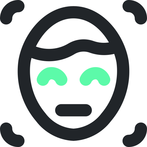 얼굴 스캔 Generic color outline icon