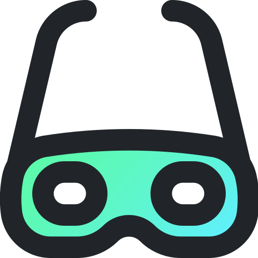 3d glasses Generic gradient lineal-color icon