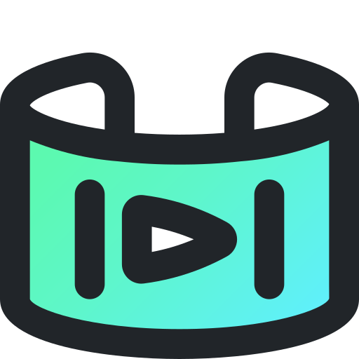 360 video Generic gradient lineal-color icon