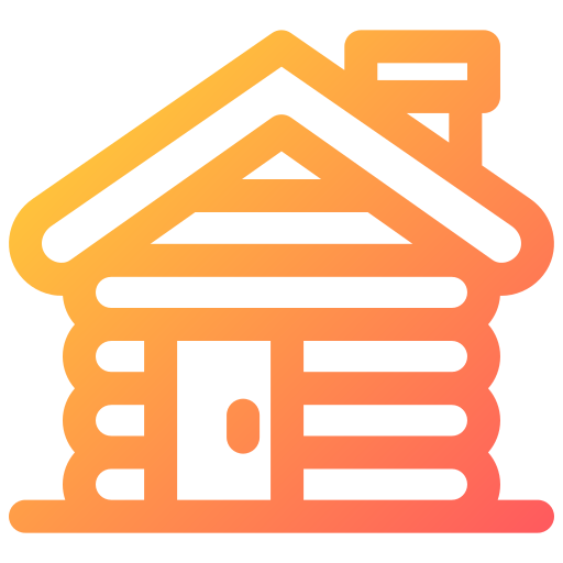 Wood house Generic gradient outline icon