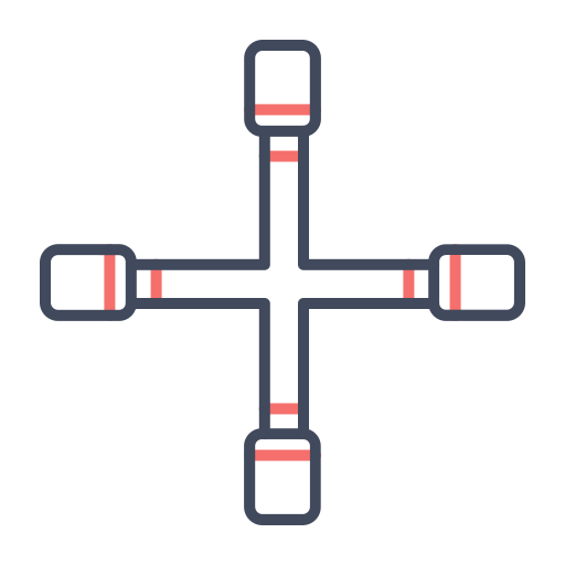 Cross wrench Generic color outline icon