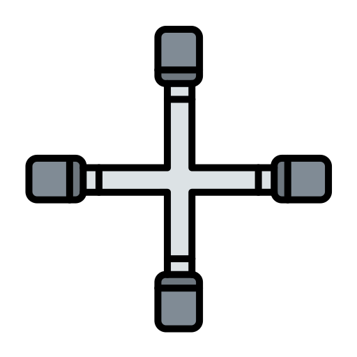 kruis sleutel Generic color lineal-color icoon