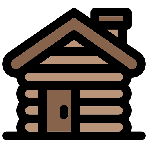 Wood house Generic color lineal-color icon
