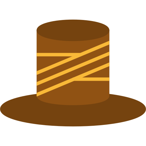 Top hat Generic color fill icon