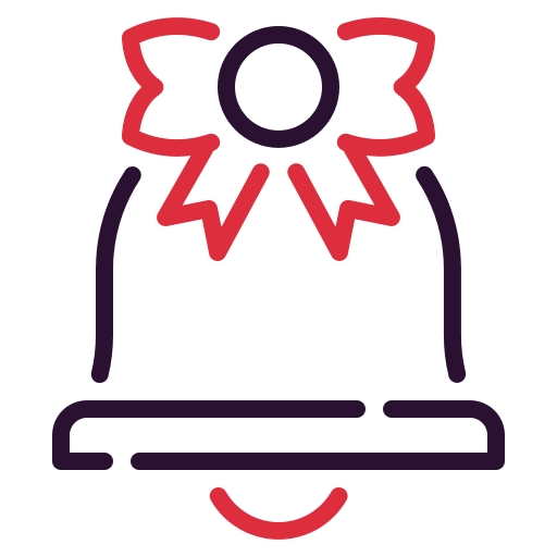 campana de navidad Generic color outline icono