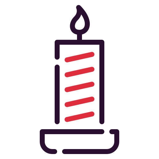 Christmas candle Generic color outline icon