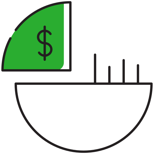 Pie chart Generic color lineal-color icon