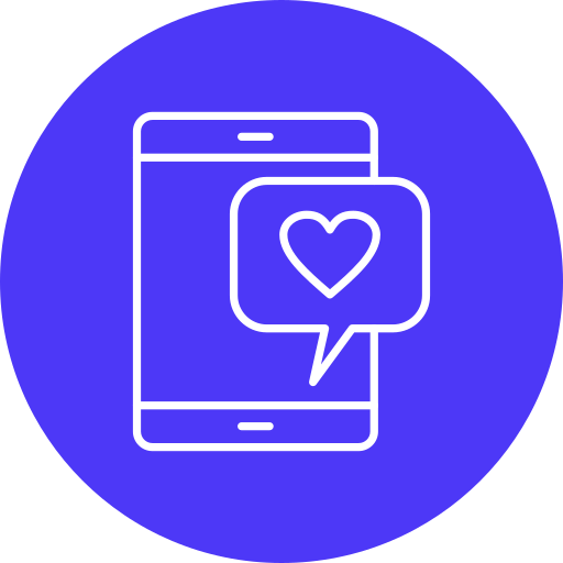 Love chat Generic color fill icon