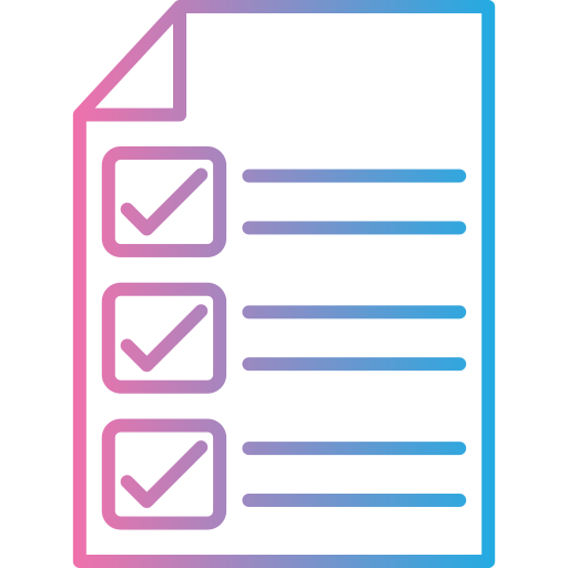 Контрольный список Generic gradient outline иконка