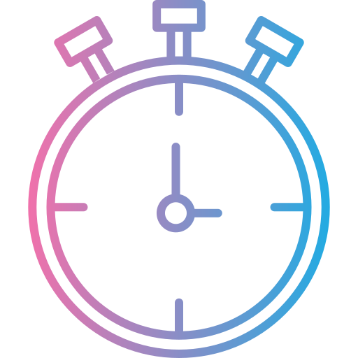cronometro Generic gradient outline icona