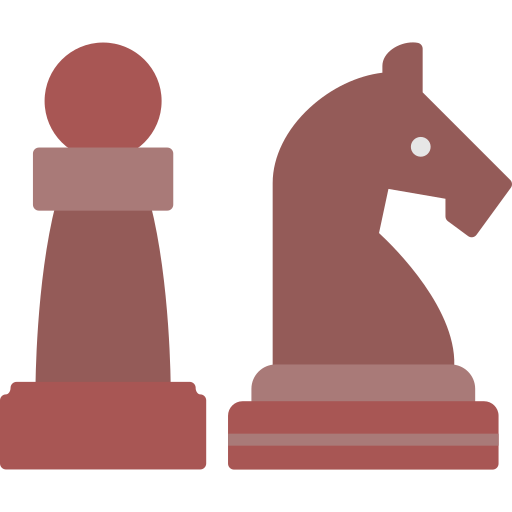 Chess pieces Generic color fill icon