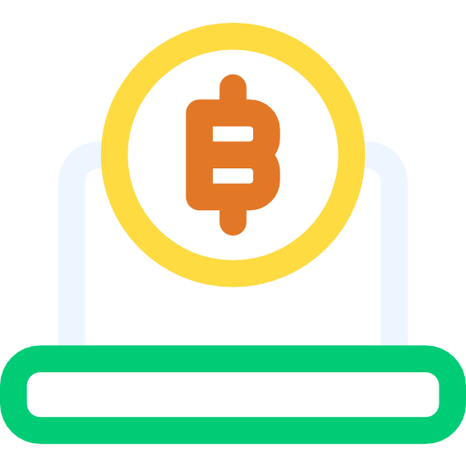 bitcoin Basic Rounded Lineal Color icono
