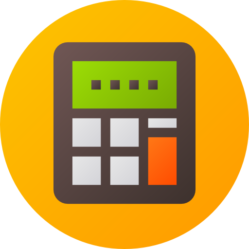 calculadora Flat Circular Gradient icono