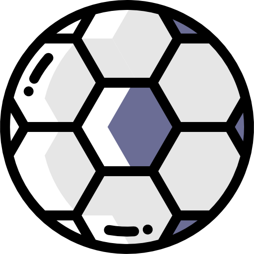 축구 Detailed Rounded Color Omission icon