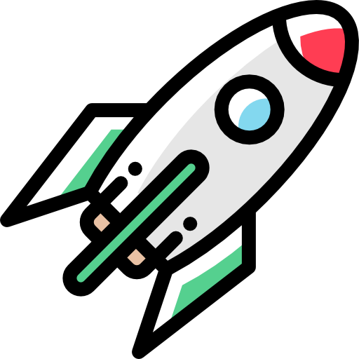 로켓 Detailed Rounded Color Omission icon
