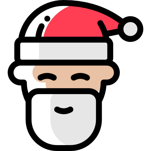 weihnachtsmann Detailed Rounded Color Omission icon