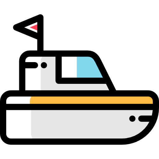 ボートのおもちゃ Detailed Rounded Color Omission icon