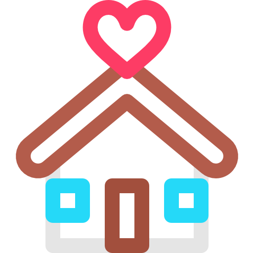 Shelter Basic Rounded Lineal Color icon