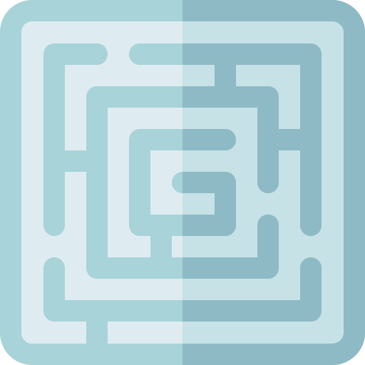 labirinto Basic Rounded Flat icona