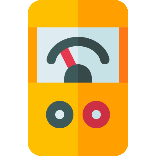 Voltmeter Basic Rounded Flat icon