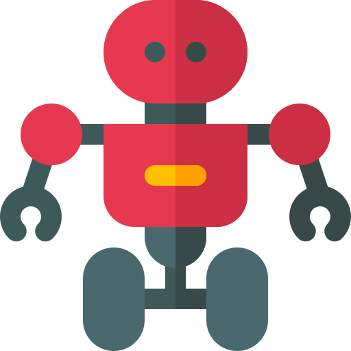 robot Basic Rounded Flat icono