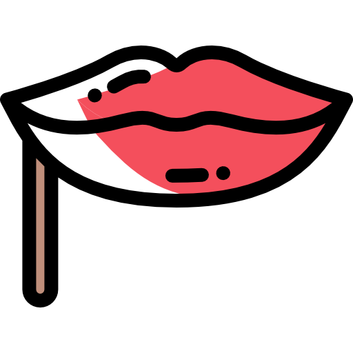 Lips Detailed Rounded Color Omission icon