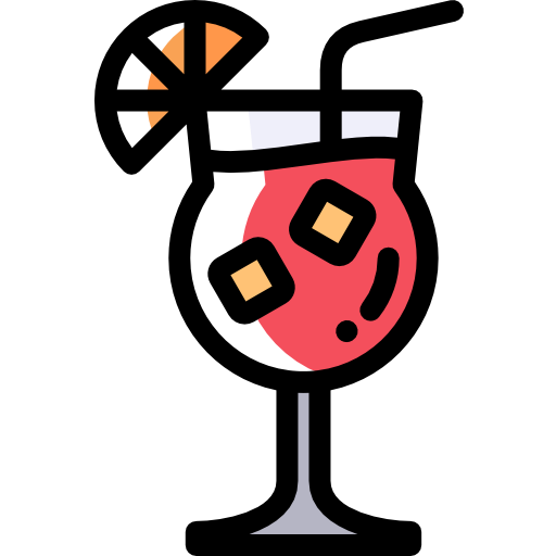 Cocktail Detailed Rounded Color Omission icon