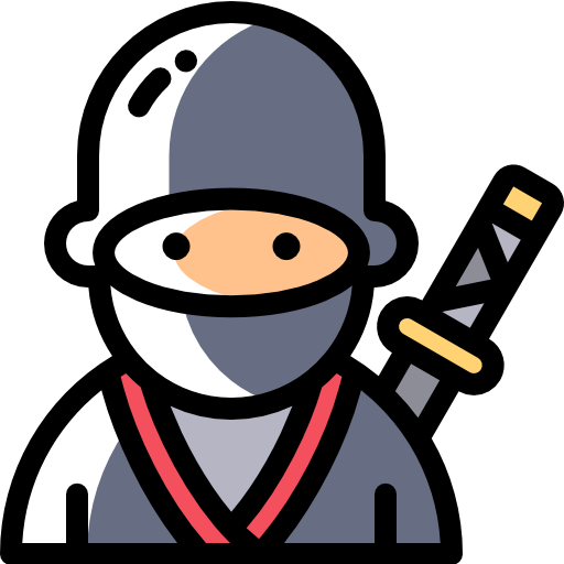 ninja Detailed Rounded Color Omission icon